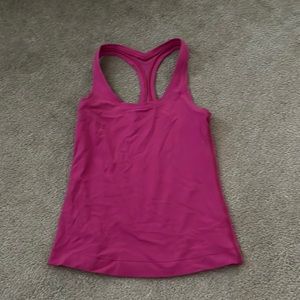 a cute lululemon tank top in sonic pink